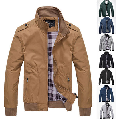 👔✨ PROMO -50% ! Veste Homme Col Montant – Style Business, Respirante & Anti-Vent (M-4XL)