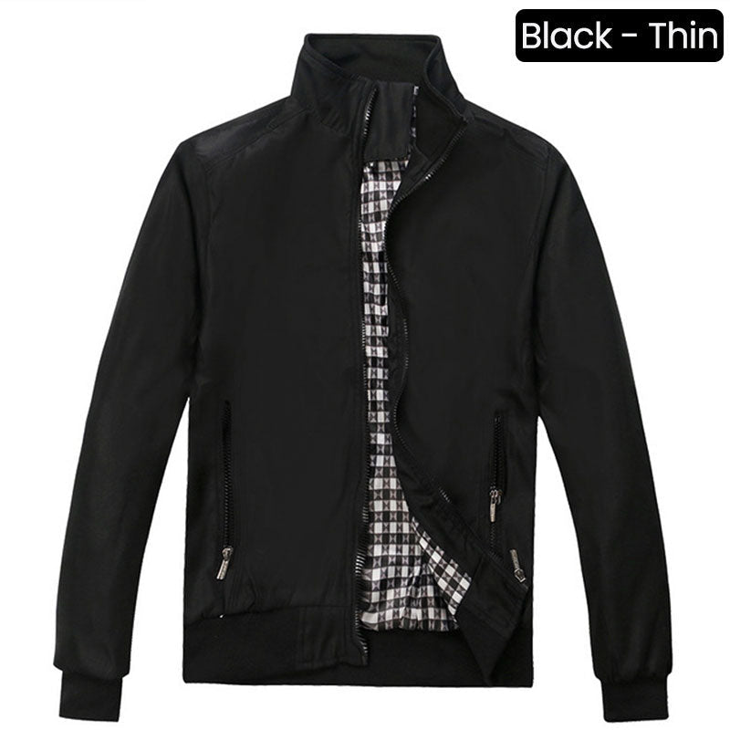 👔✨ PROMO -50% ! Veste Homme Col Montant – Style Business, Respirante & Anti-Vent (M-4XL)