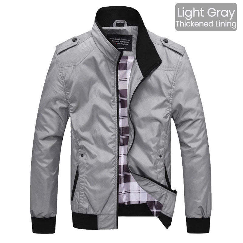 👔✨ PROMO -50% ! Veste Homme Col Montant – Style Business, Respirante & Anti-Vent (M-4XL)