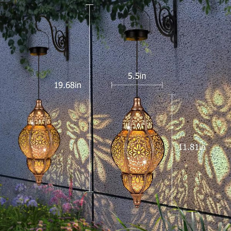 🌙 Lanterne solaire suspendue – Ambiance chaleureuse pour jardin & terrasse | -50% ⚡