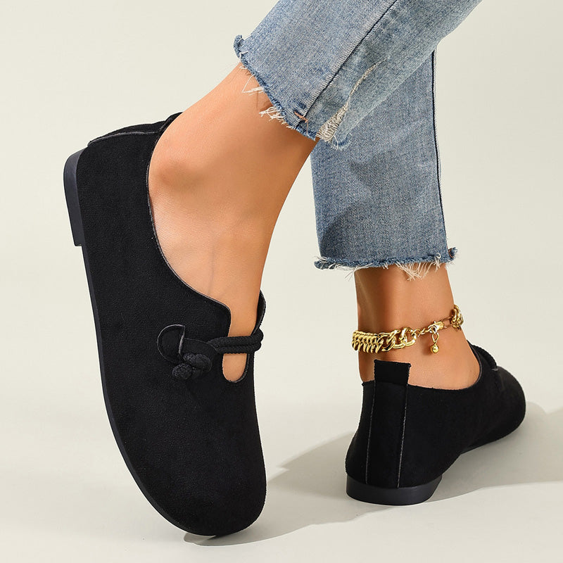 📢📢50 % de réduction !! ⏰Ballerines confortables en simili-suède à enfiler