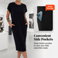 Robe t-shirt à manches courtes pour femmes