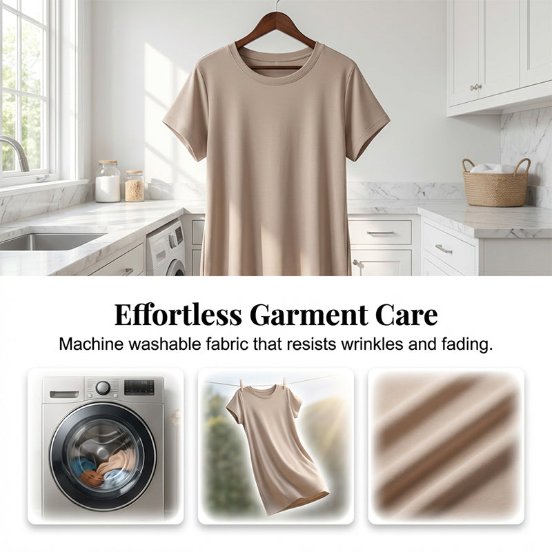 Robe t-shirt à manches courtes pour femmes