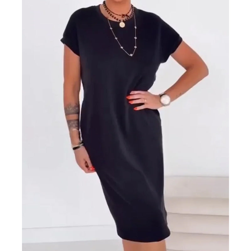 Robe t-shirt à manches courtes pour femmes