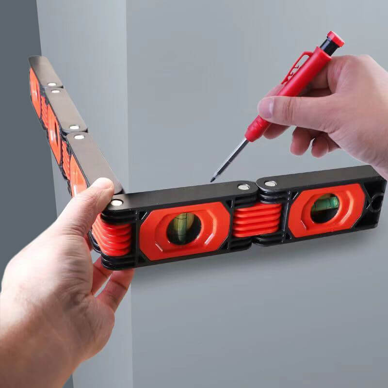 📐 50% DE RÉDUCTION! 🔧 Règle à Niveau à Bulle Pliable Multifonctionnelle – Mesure Précise, Compacte & Idéale pour le Bricolage 🛠️