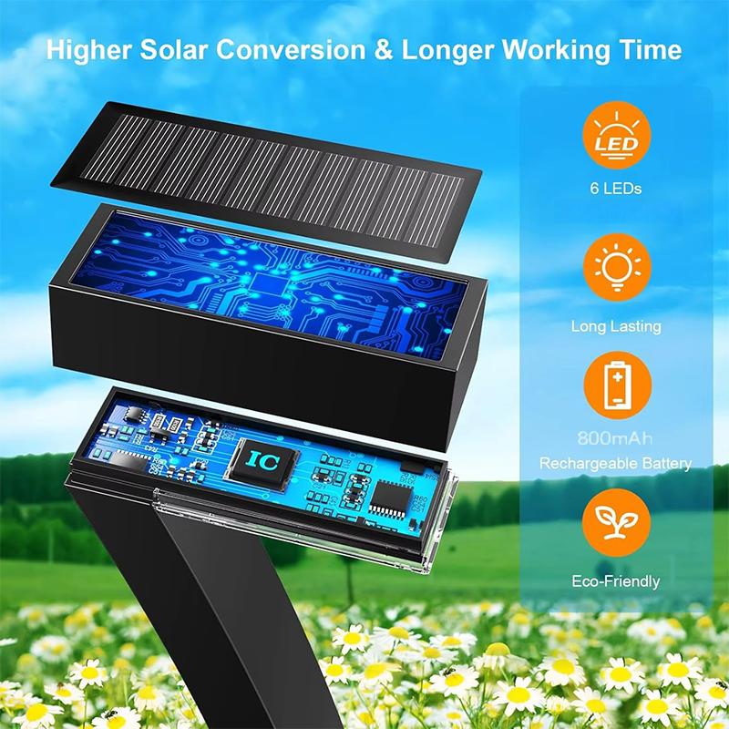 ⏳60 % de réduction en offre limitée⏰Lampe solaire créative et étanche pour allée🏡💡