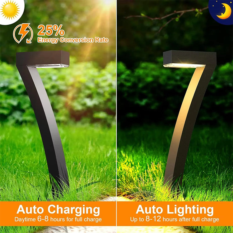 ⏳60 % de réduction en offre limitée⏰Lampe solaire créative et étanche pour allée🏡💡