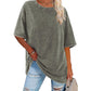 T-shirt oversize vintage délavé pour femme