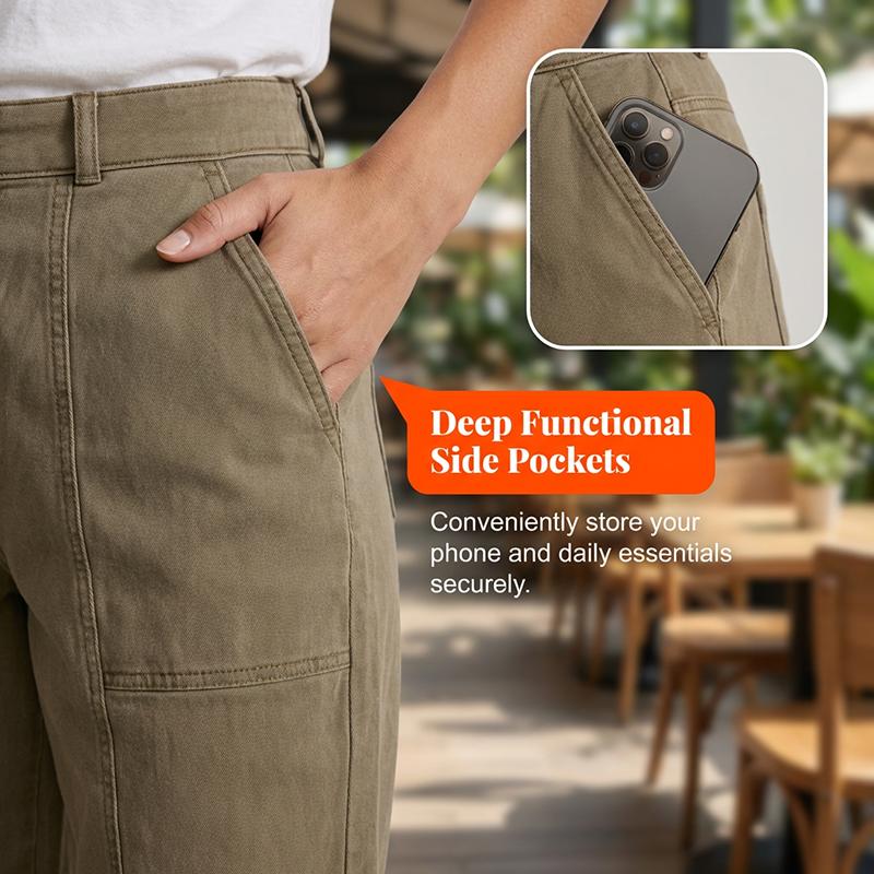 🔥 DERNIER JOUR : 48 % DE RÉDUCTION !! 🏆 Vente flash ⚡ Pantalon utilitaire taille haute et fuselé pour femme