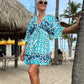🌸SOLDES : -49 % 🌸 Robe décontractée bohème fluide à col en V pour femme
