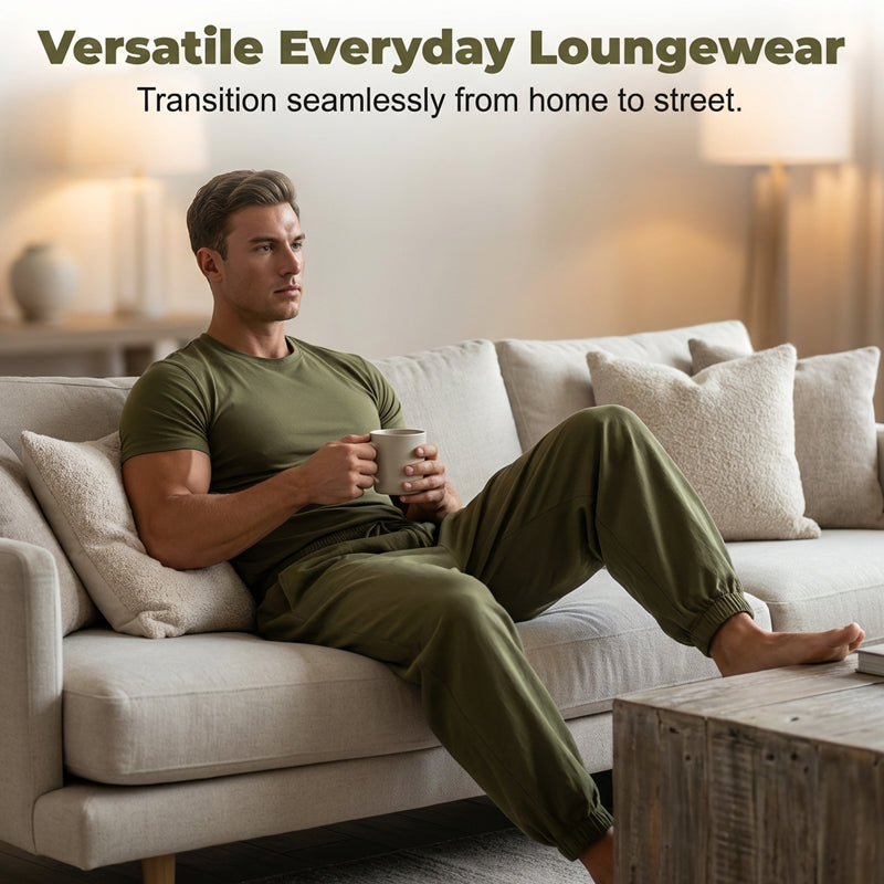 Pantalon bouffant pour homme avec cordon de serrage à la taille