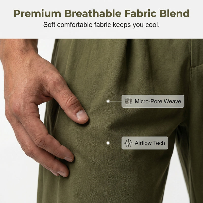 Pantalon bouffant pour homme avec cordon de serrage à la taille