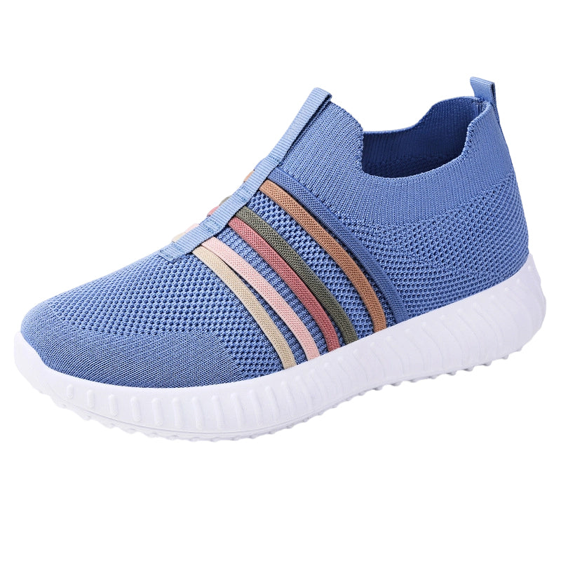 👟Baskets Femme sans Lacets en Maille Respirante – Slip-on, Antidérapantes & Légeres (4 Couleurs, 36-44)