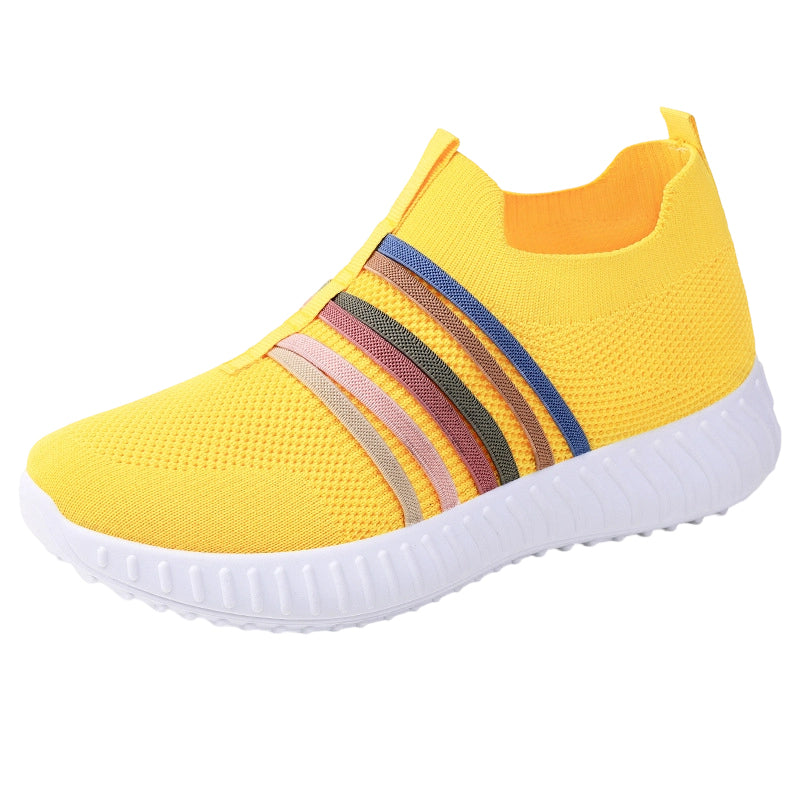 👟Baskets Femme sans Lacets en Maille Respirante – Slip-on, Antidérapantes & Légeres (4 Couleurs, 36-44)