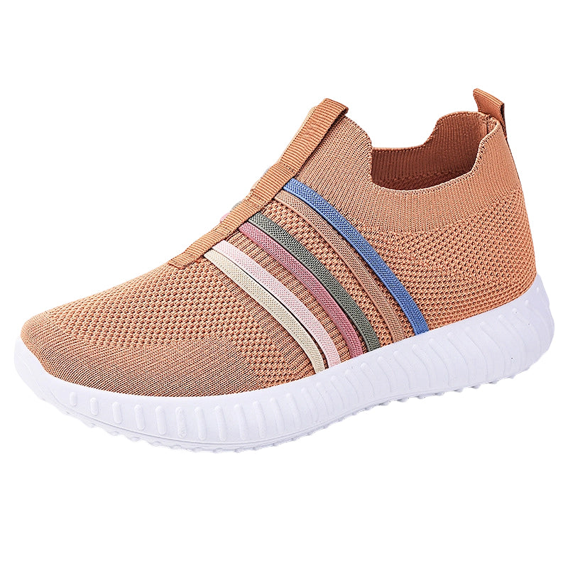 👟Baskets Femme sans Lacets en Maille Respirante – Slip-on, Antidérapantes & Légeres (4 Couleurs, 36-44)