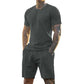 Ensemble 2 pièces pour homme : t-shirt et short de sport