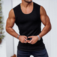Débardeur slim en maille côtelée pour homme