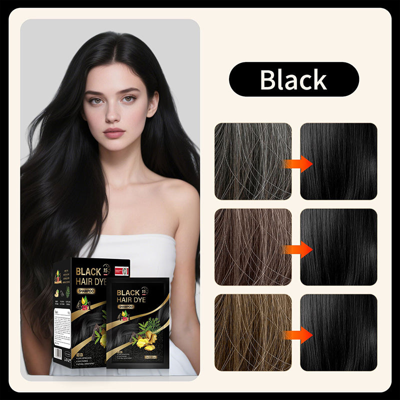 Shampoing colorant 4 en 1 à base de plantes