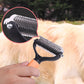🐾✨🐶 OFFRE SPÉCIALE -50% !💐 Brosse de Toilettage Double Face pour Chiens & Chats – 2 Côtés, Manche Ergonomique & Facile à Nettoyer (Orange/Vert)