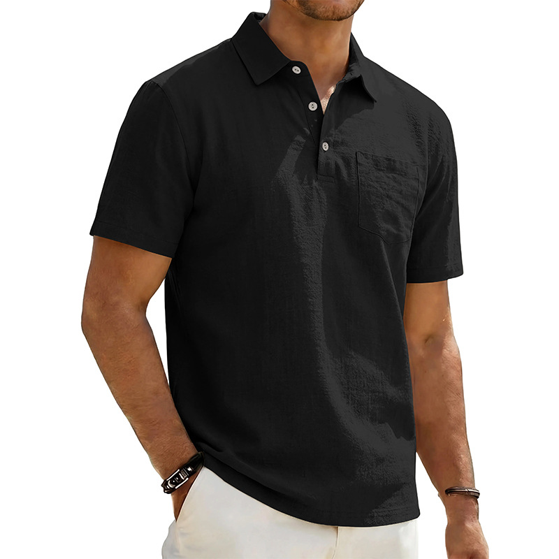 👔 50 % DE RÉDUCTION POUR UNE DURÉE LIMITÉE ! 🌿 Chemise à manches courtes en coton et lin pour homme – Respirante, coupe décontractée, col classique 🍃