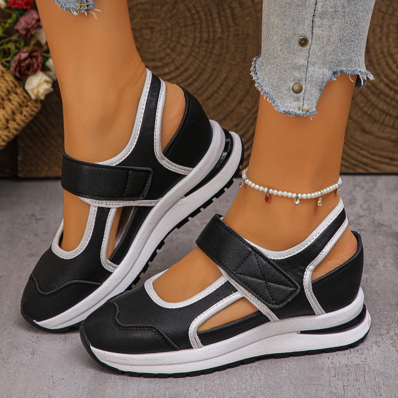 Chaussures de marche respirantes à découpes pour femmes
