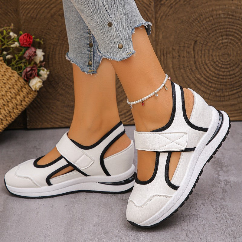 Chaussures de marche respirantes à découpes pour femmes