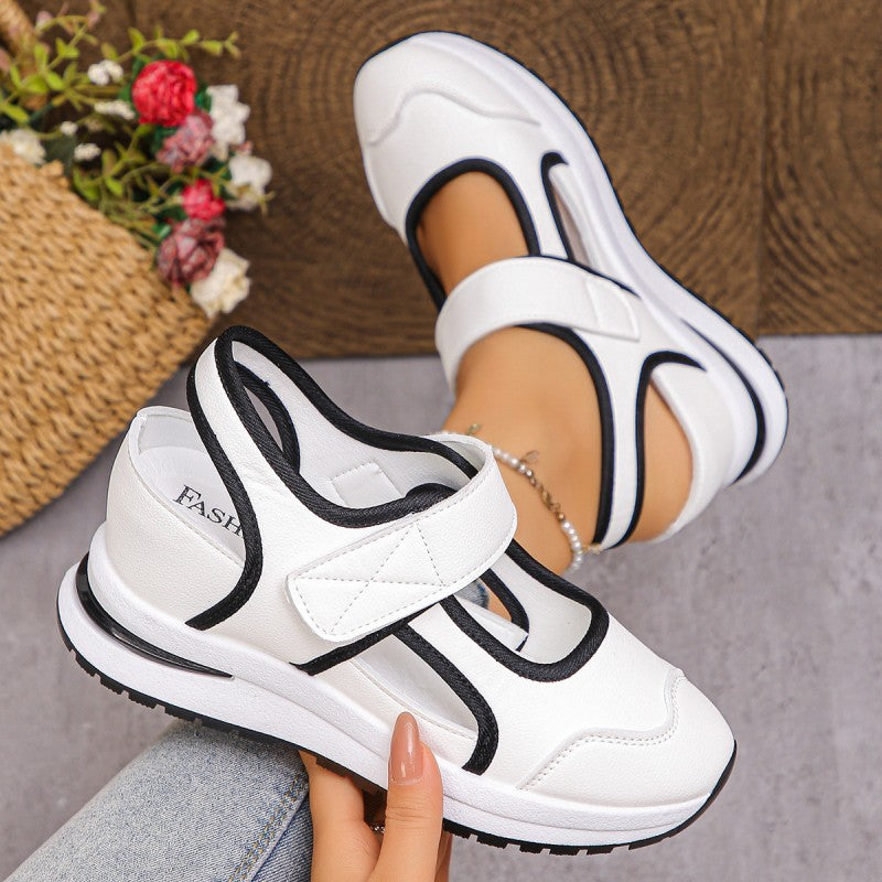 Chaussures de marche respirantes à découpes pour femmes