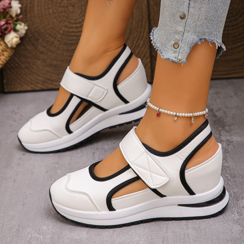 Chaussures de marche respirantes à découpes pour femmes