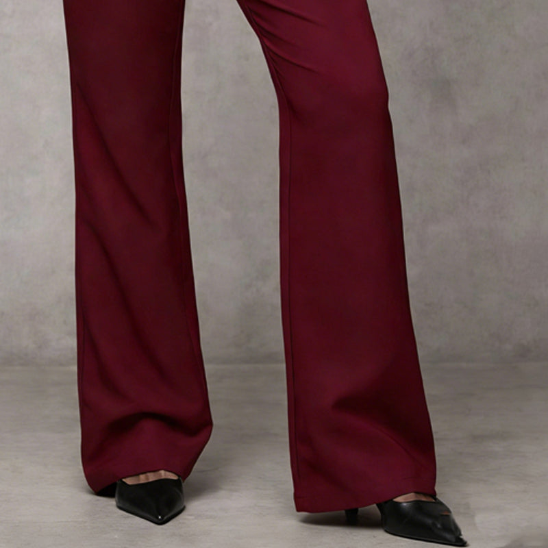🌺 50 % DE RÉDUCTION 💐 Pantalon de costume évasé élégant pour femme👖
