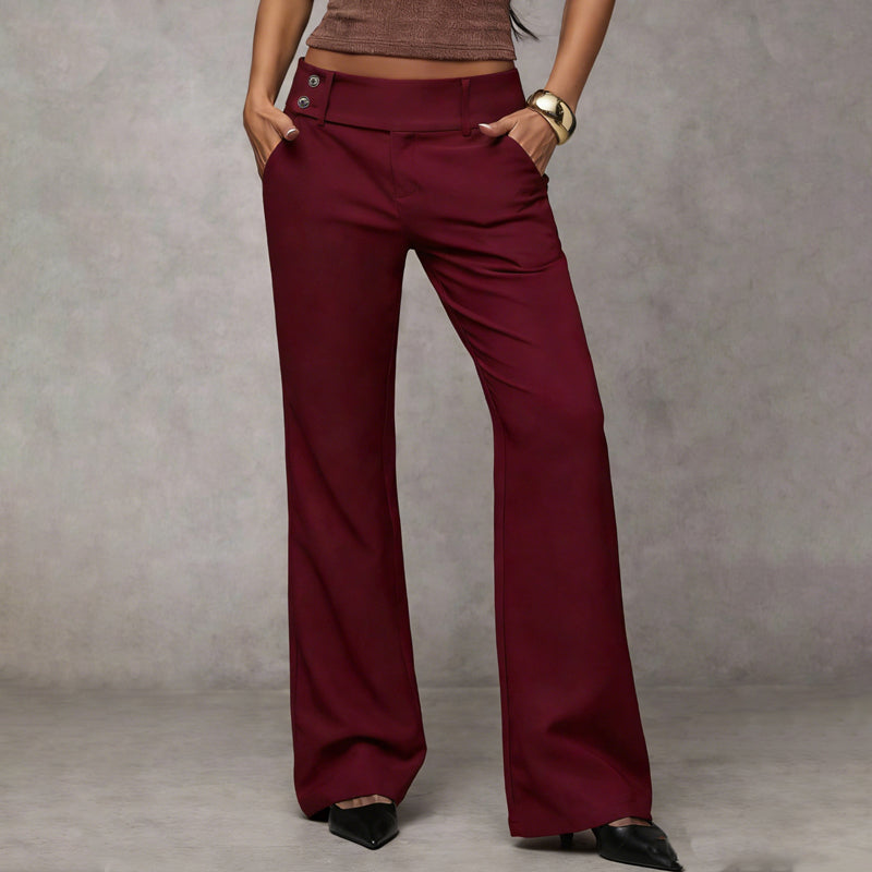 🌺 50 % DE RÉDUCTION 💐 Pantalon de costume évasé élégant pour femme👖