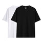 T-shirt unisexe en pur coton uni à épaules tombantes