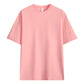 T-shirt unisexe en pur coton uni à épaules tombantes