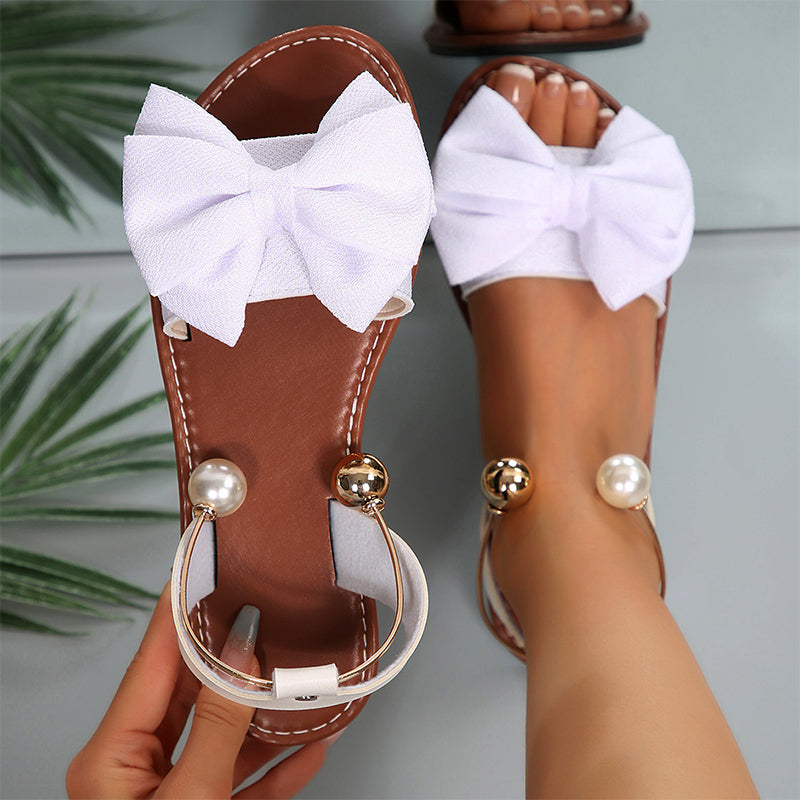 🌺 50 % DE RÉDUCTION 💐 Sandales élégantes à bride cheville ornées de perles