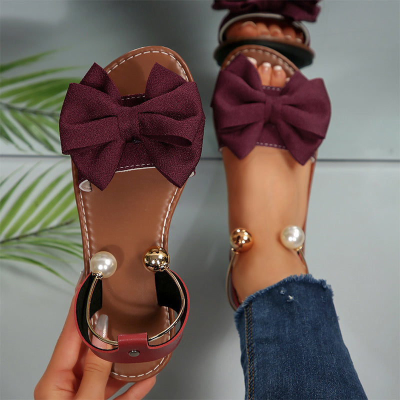 🌺 50 % DE RÉDUCTION 💐 Sandales élégantes à bride cheville ornées de perles