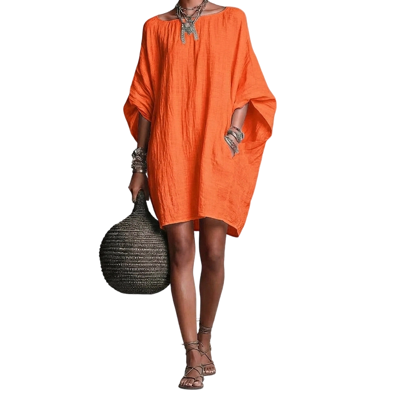 🔥Robe oversize à manches chauve-souris pour femme