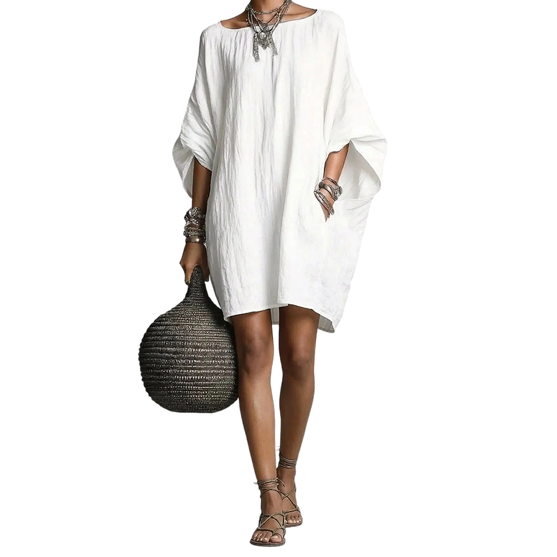 🔥Robe oversize à manches chauve-souris pour femme