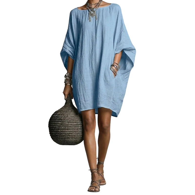 🔥Robe oversize à manches chauve-souris pour femme