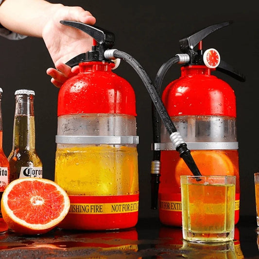 📢📢50 % DE RÉDUCTION !! ⏰Populaire seau à bière en forme d'extincteur – Système de distribution à pression manuelle – Idéal pour les matchs en public et les soirées football 🍻⚽