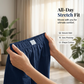 Jupe-short décontractée à taille élastique pour femme