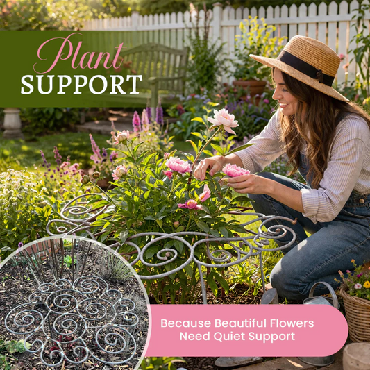 💐50% DE RÉDUCTION ! Support Anti-Chute pour Plantes – Idéal pour Roses & Dahlias 🌹🌿【Qualité Pro】