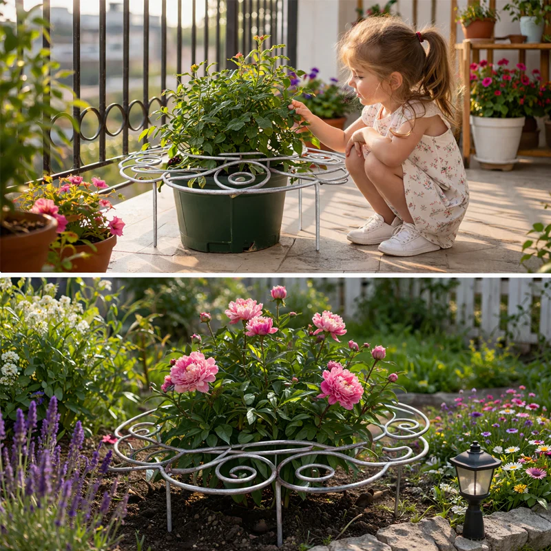 💐50% DE RÉDUCTION ! Support Anti-Chute pour Plantes – Idéal pour Roses & Dahlias 🌹🌿【Qualité Pro】
