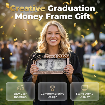 📢📢50 % DE RÉDUCTION !! ⏰ Cadre cadeau original pour l'argent de fin d'études