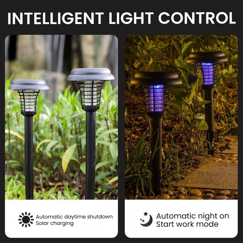✨Retour limité en été&Durée limitée 50% de réduction✨🚫🦟Solar Mosquito Zapper Lamp Stake