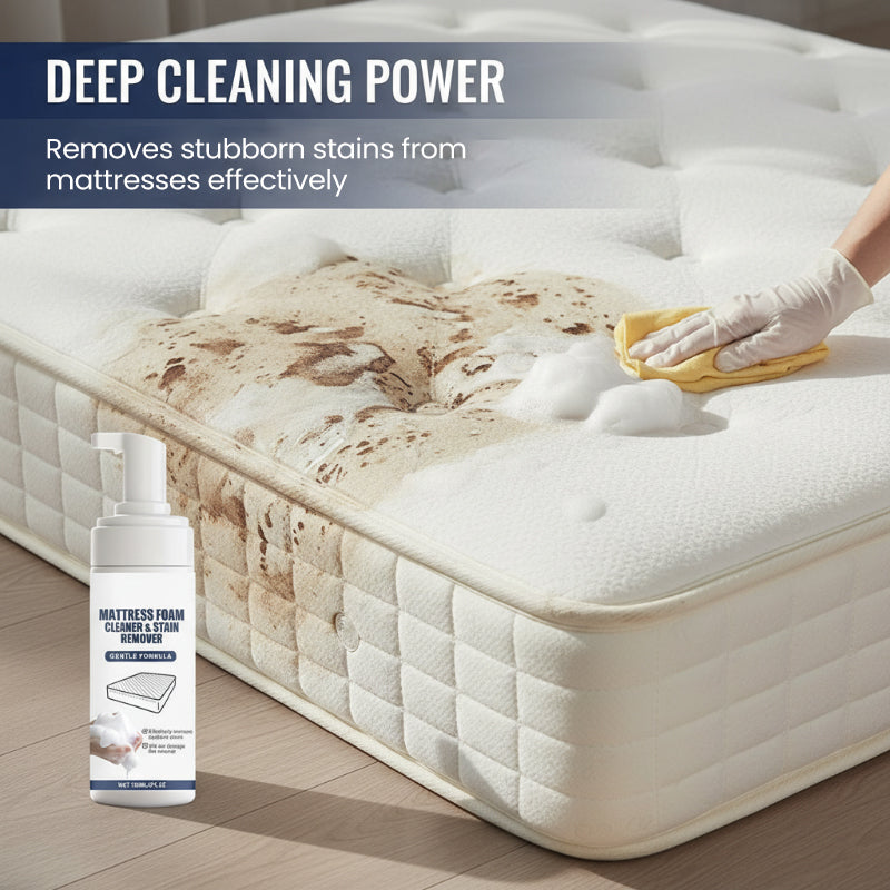 💐 PROMO LIMITÉE -50% ! Nettoyant Moussant pour Matelas – Doux sur Tissus, Puissant sur Salissures 🌸💧 【Offre Spéciale】