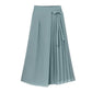 Culotte décontractée unie à taille nouée