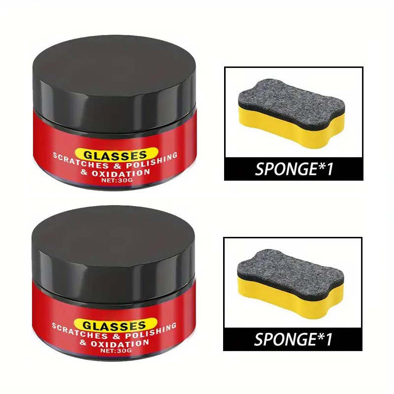 🔥🚗 PROMO FLASH 50% ! Pâte à Polir Réparation Rayures Verre – 30g/50g, Effet Instantané, Multi-Surfaces, Idéale Pare-Brise, Lunettes, Miroirs ✨