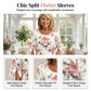 Robe Élégante en Mousseline à Imprimé Floral et Volants Superposés