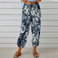 Pantalon de jogging vintage à taille haute et motif floral