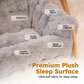 Elevated Plush Pet Bed with Wooden Frame