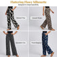 Pantalon large à cordon de serrage pour femme, imprimé bohème